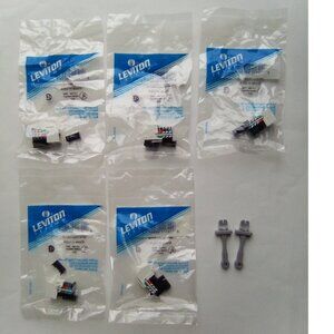 Pack of 5 Leviton Category 5 QuickPort 8-Wire Modular Jack & Installation Tool